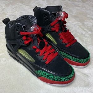 NwoB! Air Jordan Spizike GS ‘Black Varsity Red’ 2017, Kids Size 6.5
